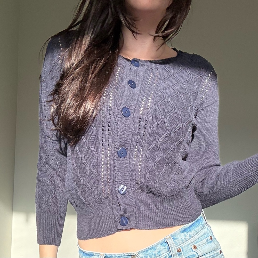 Navy Blue Women's Cardigan